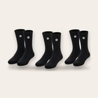 Lululemon Daily Essential Crew Socks 3 Pack Unisex M l Nwt Authentic Black White