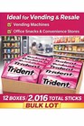 Trident Bubble Gum 12 Boxes  144 Packs   2 016 Sticks  Bulk Fresh Long Lasting