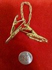 Tallit Tallis Chain Clips Jewish Jewelry Hebrew Gold Plated Vintage