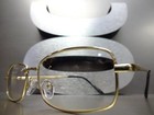 Men s Contemporary Modern Style Clear Lens Eye Glasses Small Gold Fashion Frame
