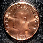 Island Of Lundy-2011 -1 Puffin- Bu Fantasy Coin- Martin Harman-x tn10  Nht