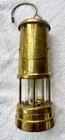 Vintage British Coal Mining Company Wales Uk Brass Miners Lantern   Lamp