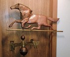 Rare Antique Copper Horse Weathervane