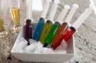 25 Pack  2 5oz  Gelatin Shot Syringes Combo With Tray racking Stand - Brand New