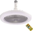 10  Adjustable E27 Socket Ceiling Fan Dimmable Led Light Remote Cooling Fan Lamp