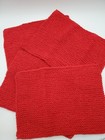Handmade Knit Dish Rags Wash Rags Cotton polyester Blend Set Of 4 Cranberry