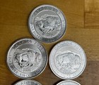 2015 Canada  8 Dollars -silver  Bison  1 1   4 Oz  Silver Bullion Coin Lot Of 7