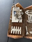 Antique Singer Sewing Patented Feb  19 1889 Oak Puzzle Box Nice Free Shipping