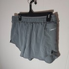 Nwt Nike Womens Dri-fit Tempo Luxe Running Shorts Size L Cz9584 Lined Gray