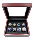 New Los Angeles Dodgers All 8 World Series Ring Set Koufax Kershaw Freeman  case