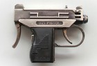 Vintage Metal Bj Novelty Uzi Pistol Gas Cigarette Lighter Works Display repair