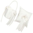 Flower Girl Basket Ring Pillow Set Miss Wedding Handmade Elegant Bridal