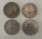 4 Different India 2 Rupees Coins All Old Coins