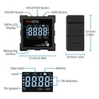 360   Magnetic Digital Level Box Protractor Angle Finder Bevel Gauge Inclinometer