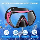 Professional Snorkel Set For Adults - Dry Top Mask scuba   Freediving