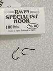 Raven Specialist Hooks   Size 10  One 100 Count Box