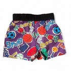Vintage 90s Purple Sporty Shorts 3t Boys Wee Works Elastic Waist Usa Athletic
