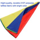 10ft  16 4ft Rainbow Parachute For Outdoor Party Games  Kids Play Parachute Grou