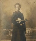 Famous Violinist Ethel Barns Signed To Charles Circa 1908 Real Photo Postcard