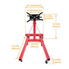 2000lb Heavy Duty Steel Engine Stand Auto Truck Motor Hoist Automotive Shop