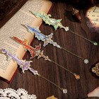 4pcs Fantasy Sword Bookmarks For Books Journals Planners - Cool Metal Book Ma   
