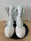 Adidas Box Hog 3 White   Mint Green Boxing Boots Size 8 Us   7 5 Uk Euc Gx2815