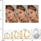 14k Gold Hoop Earrings For Women - Classic Gold Hoops  Elegant Design