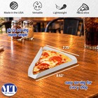 Mt Products White Paperboard Single Pizza Slice Tray   Wedge Tray - Pack Of 50