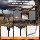 Outdoor Heated Cat House For Outside  Winter Xl  30 1  X 14 3  X 20 5  Brown