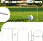 Set Of 10 Croquet Wickets Replacement For Croquet Metal Hoops With Galvanized An