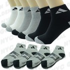 New Adi 12 Pairs Sport Ankle quarter Crew Mens Socks Cotton Low Cut Size 10-13