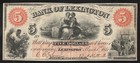 1861  5 Lexington  Nc Obsolete Bank Note North Carolina Civil War Bill 7773