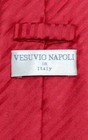 Vesuvio Napoli Necktie Red Striped Vertical Stripes Design Mens Neck Tie