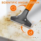 Razor Blade Floor Scraper  4  Wide Heavy Duty Scraper Tool With 45 7 long Handle