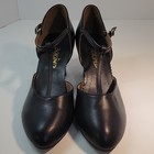Bokimd Dance Heels Womens 9 5 Black T Strap Character Tap Ballroom Shoes