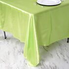 72x72  Square Satin Table Overlays Wedding Party Linens For 6 Feet Tables