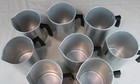 Set Of 8 Candle Making Pouring Pots Aluminum 4lb Capacity Dripless Spout