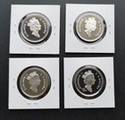      Canada  Lot  Of  4  Proof  Silver  Dollars  1994 - 1996 - 1997   2002     