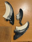 Fcs Ii Mark Richards Twin   Stabilizer Surf Fin Set - Black white 