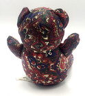 Teddy Bear Cloth Floral Design Teddy Bear Stuffed Animal Sitting Position  6 