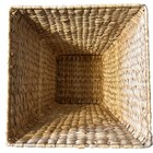 Tightly Woven Square Wicker Basket 