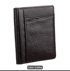 Ultra-slim Leather Credit Card Holder   Id Wallet