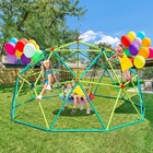 Hapfan Climbing Dome 10ft Dome Climber Jungle Gym With Saucer Swing Outdoor Play