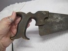 Unusual Antique Handsaw W Open Hand Head 15 