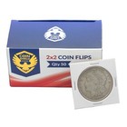 1000 Coin Shield Large Dollar 2x2 Coin Flips Archival Mylar Holders Bulk Storage