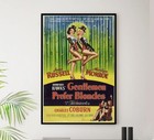Gentlemen Prefer Blondes 1953 V2 - Vintage Classic Movie Poster
