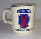 2nd Brigade 10th Mountain Division Coffee Mug  commando Fourman  Pre-owned Army
