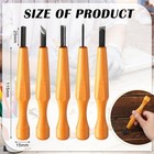 Willbond 5 Pcs Linocut Carving Tools Set Approx  5 71 X 0 59 X Inches