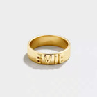 Personalized Custom Name Ring Letters Jewelry Partner Romance Band Men Women
