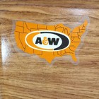 Vintage A w Root Beer Restaurant Serving Tray Silite Wood Grain Fiberglass 16x12